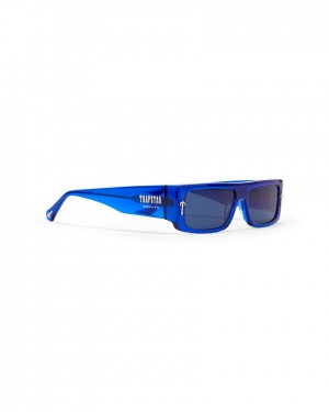 Trapstar Decoded Acetate Sunglasses 青 | TS-65206