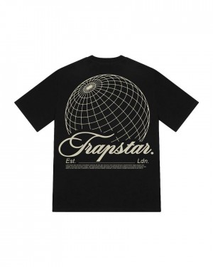 Trapstar Global Tee 黒 | TS-65254