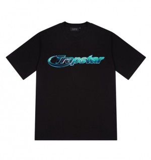 Trapstar Hyperdrive Chrome 黒 ターコイズ | TS-65019