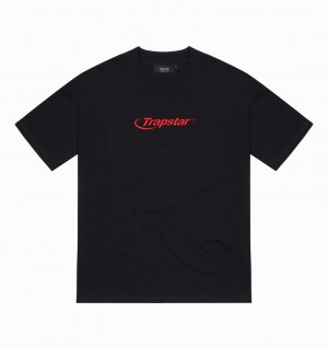 Trapstar Hyperdrive Embroidered 黒 赤 | TS-65025