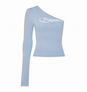 Trapstar Hyperdrive One Shoulder Top 青 | TS-64797