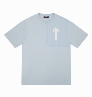 Trapstar Irongate T Tech Zip T-Shirt 青 | TS-64901