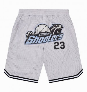 Trapstar *PRE ORDER* Shooters SS23 Basketball Shorts グレー 青 | TS-64941