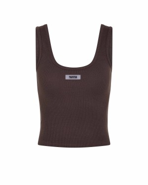 Trapstar Rib Vest with Irongate Silicone Badge ブラウン | TS-65125