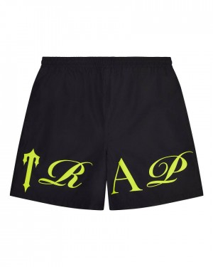 Trapstar Script Shell Shorts 黒 | TS-65302