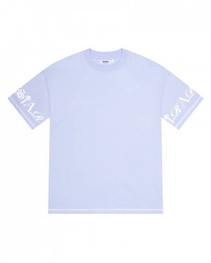 Trapstar Script Tee 青 | TS-65249