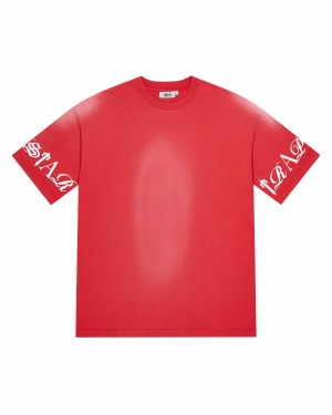 Trapstar Script Tee 赤 | TS-65286