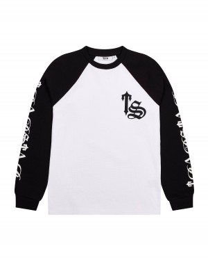 Trapstar Script Waffle LS Top 白 | TS-65368