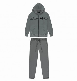 Trapstar Script Zip グレー | TS-64869