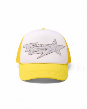 Trapstar TS Star Diamante Trucker 黄色 | TS-65071