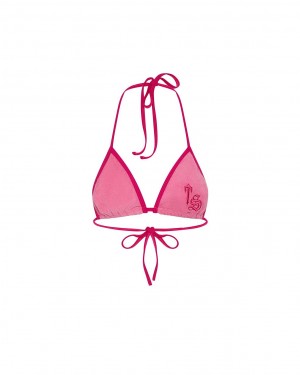 Trapstar Terry Script Bikini Top ピンク | TS-65089