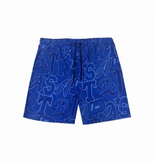 Trapstar Wildcard Swimming Shorts 青 | TS-64915