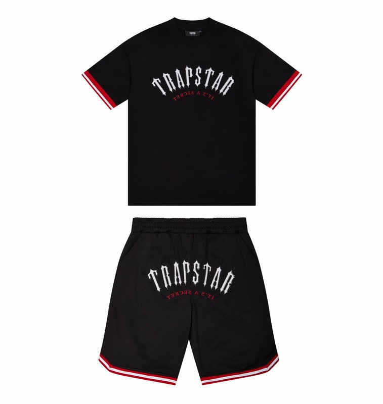Trapstar Arch Mesh Shorts 黒 | TS-64925