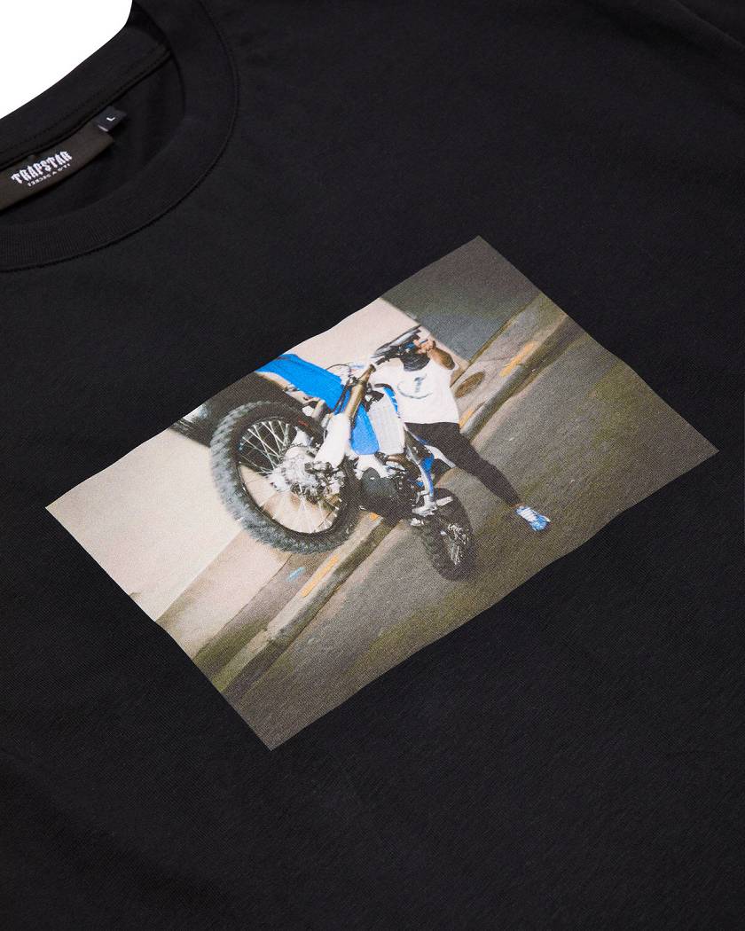 Trapstar Biker Tee 黒 | TS-65282