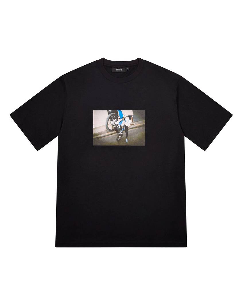 Trapstar Biker Tee 黒 | TS-65282