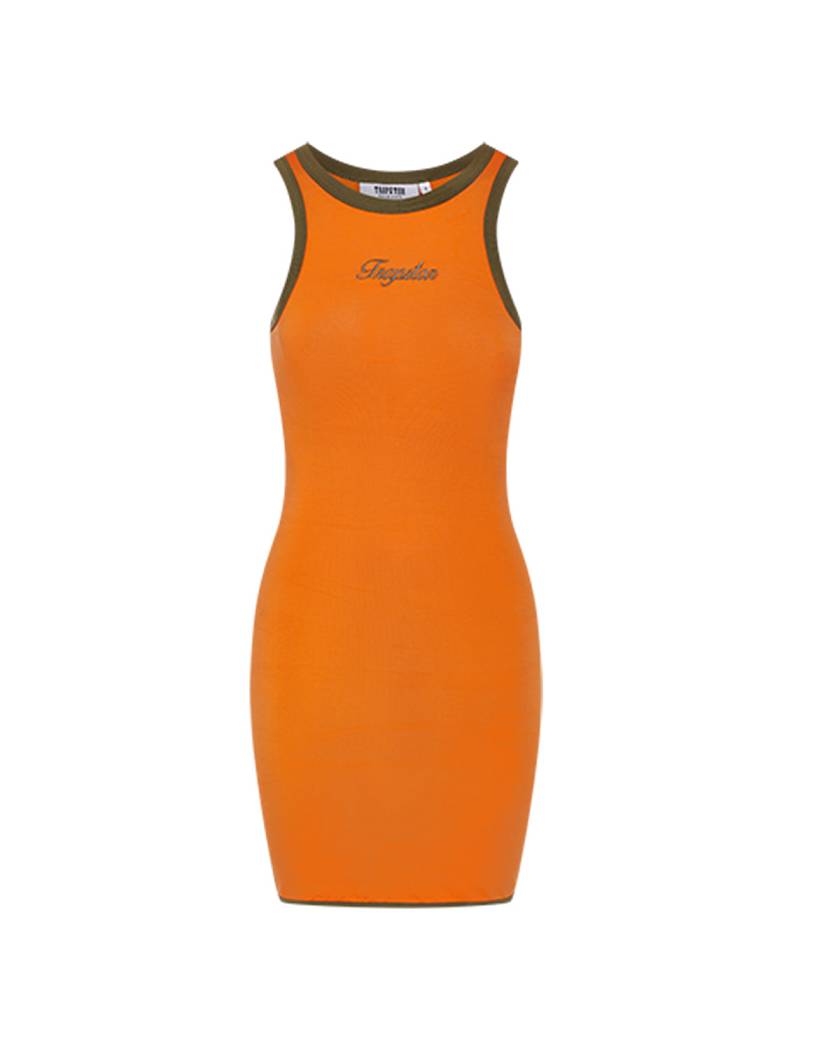 Trapstar Contrast Racer Dress オレンジ カーキ | TS-65108