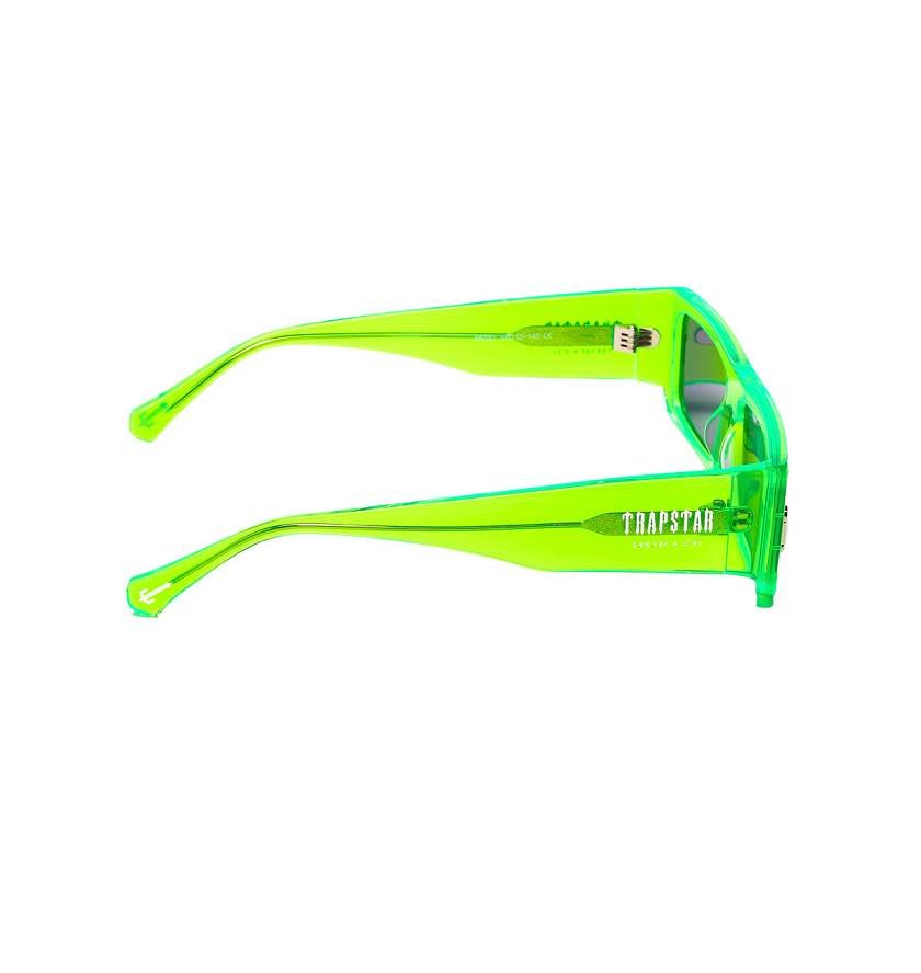 Trapstar Decoded Acetate Sunglasses 緑 | TS-65075