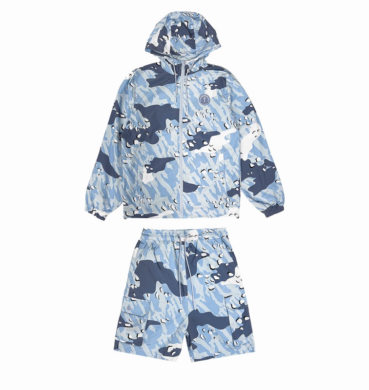 Trapstar Decoded Camo Shorts 青 迷彩 | TS-64895