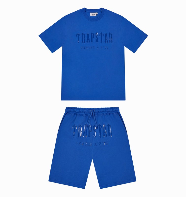 Trapstar Decoded Gel Shorts 青 | TS-64914
