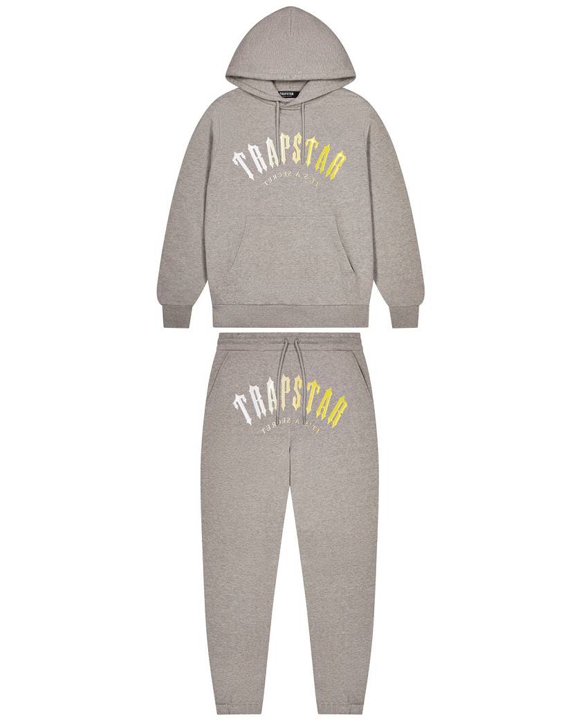 Trapstar Decoded Hooded Gel Tracksuit グレー | TS-65383