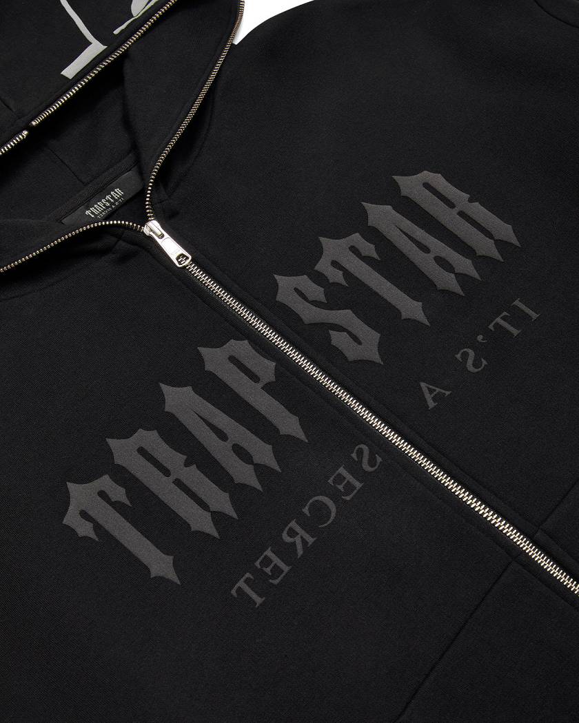 Trapstar Decoded Skull Rider Hoodie 黒 | TS-65341