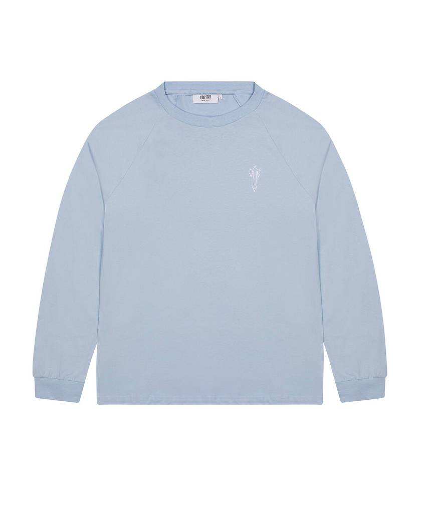 Trapstar Foundation LS Tee ライト青 | TS-65230