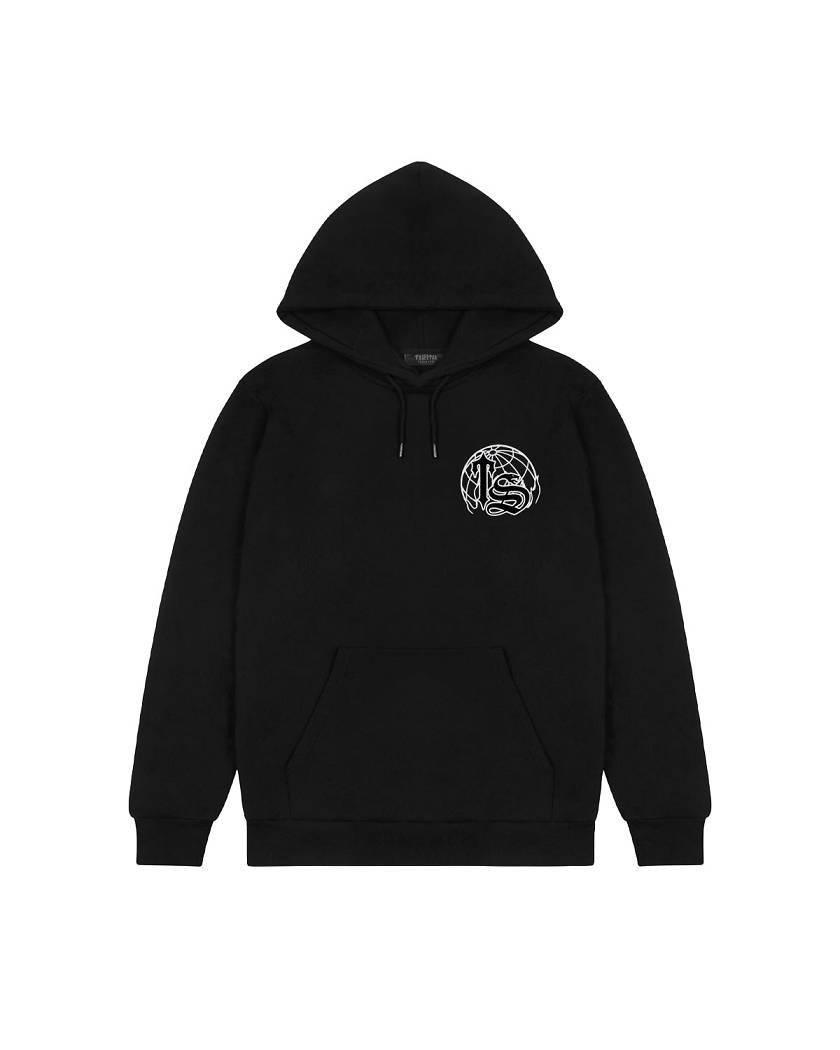 Trapstar Global Takeover Print Hoodie 黒 | TS-65352