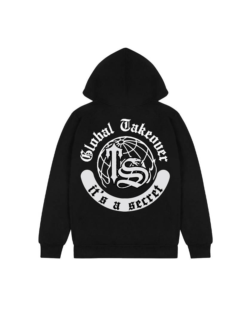 Trapstar Global Takeover Print Hoodie 黒 | TS-65352
