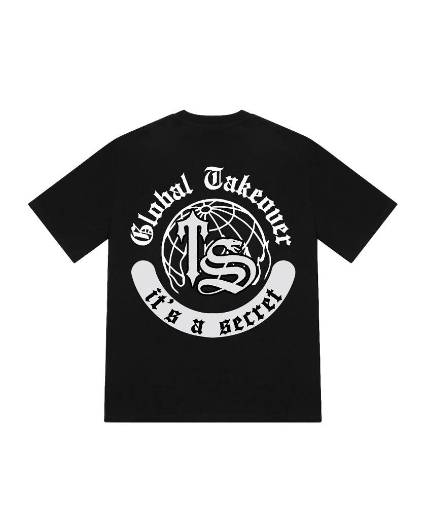 Trapstar Global Takeover Print Tee 黒 | TS-65253