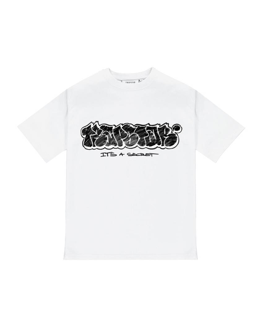 Trapstar Graffiti Tee 白 | TS-65256