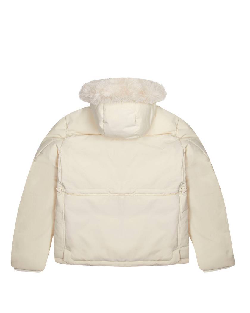 Trapstar Hooded Irongate Parker 白 | TS-65437