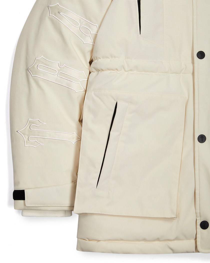 Trapstar Hooded Irongate Parker 白 | TS-65437