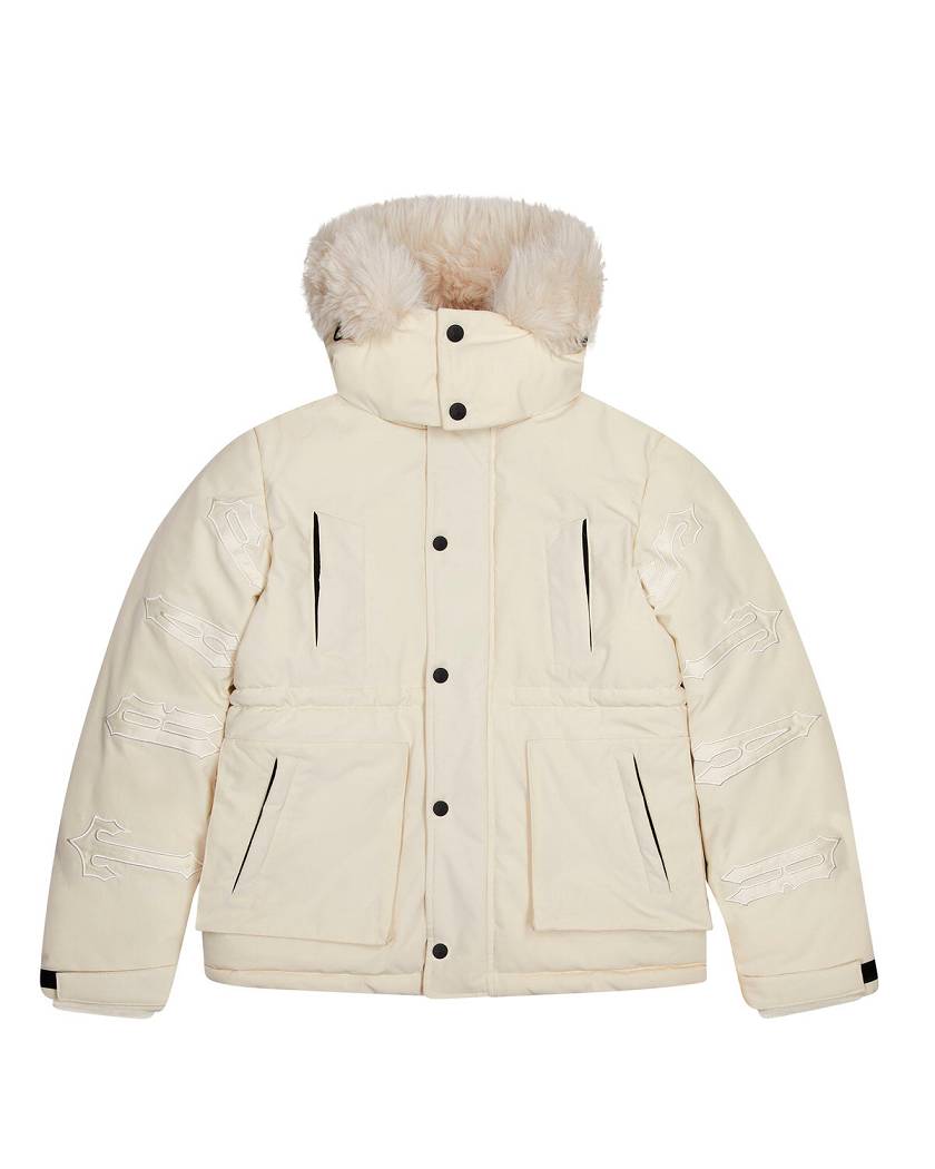 Trapstar Hooded Irongate Parker 白 | TS-65437