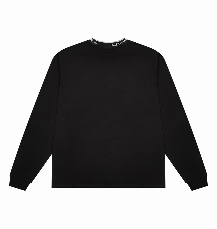 Trapstar Hyperdrive Collar LS Top 黒 白 | TS-64974