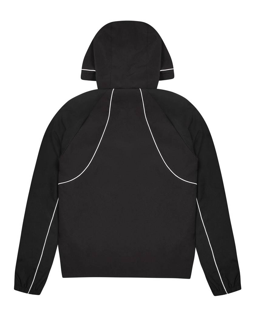 Trapstar Hyperdrive Piped Windbreaker 黒 | TS-65433
