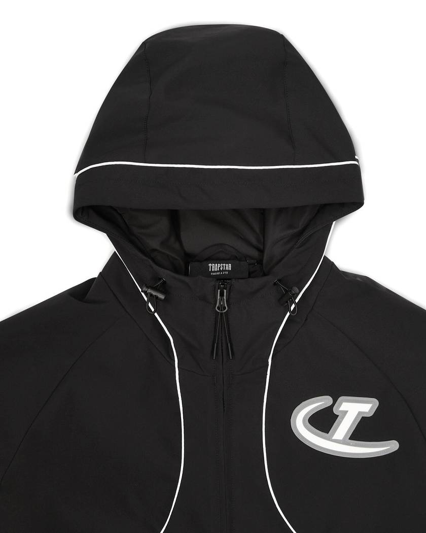 Trapstar Hyperdrive Piped Windbreaker 黒 | TS-65433