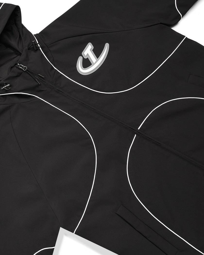 Trapstar Hyperdrive Piped Windbreaker 黒 | TS-65433