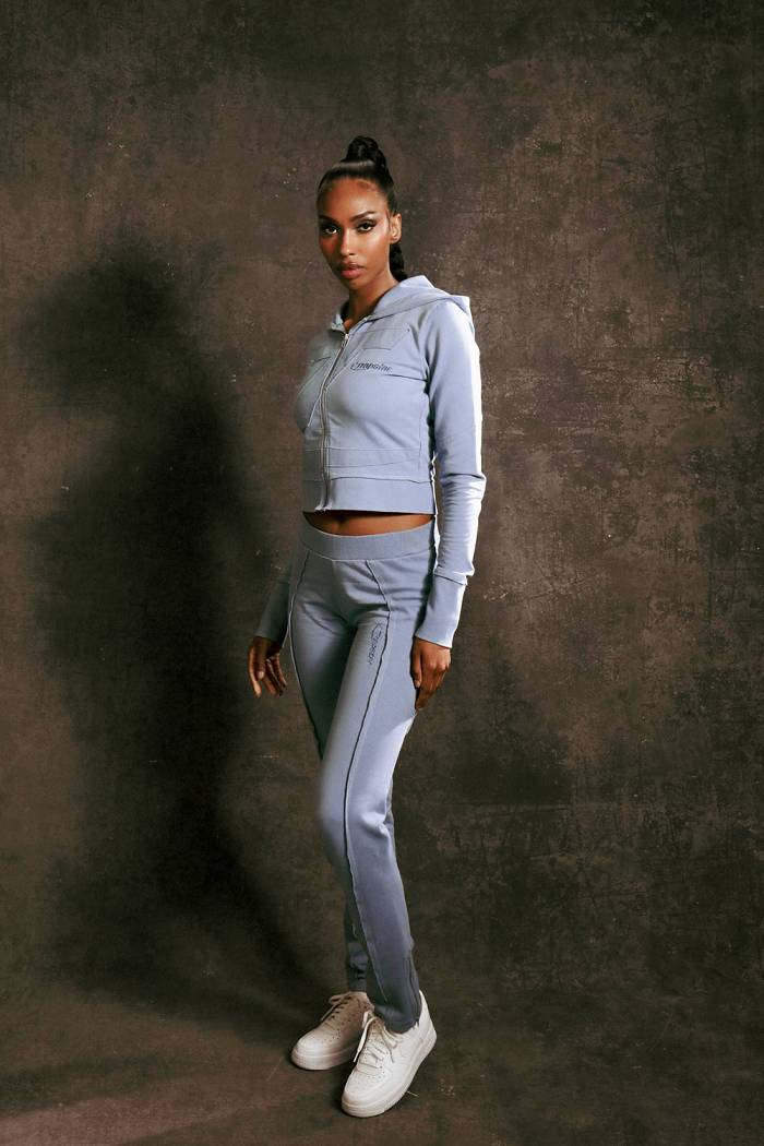Trapstar Hyperdrive Rib Panel Track Bottoms 青 | TS-65158
