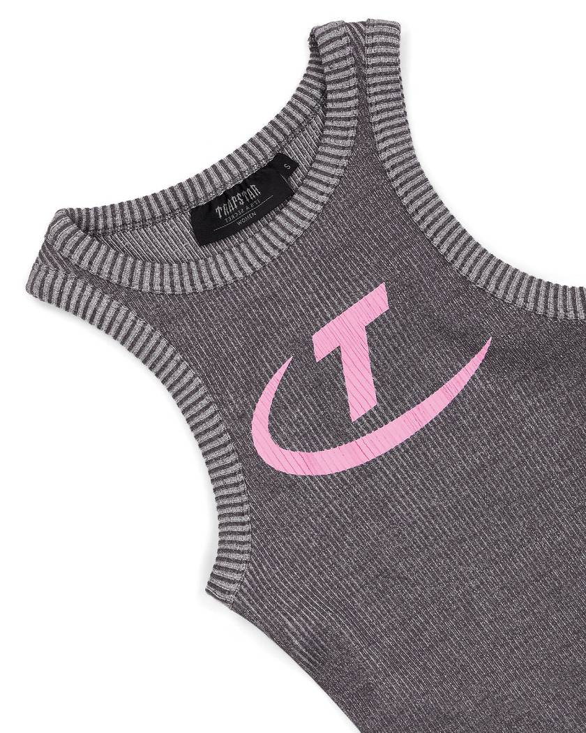 Trapstar Hyperdrive Two Tone Vest 黒 ピンク | TS-65120