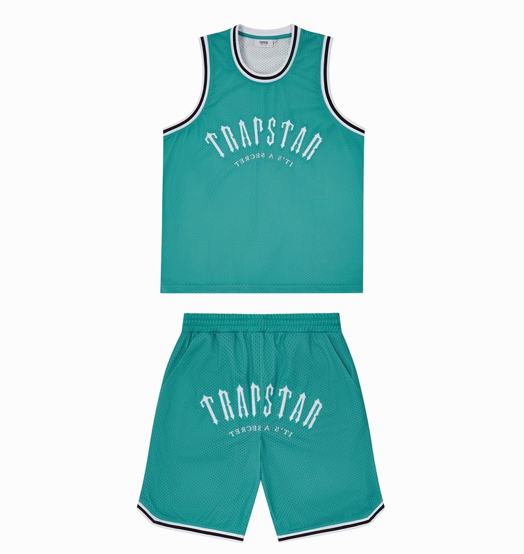 Trapstar Irongate Arch Basketball Vest 青 白 | TS-64929