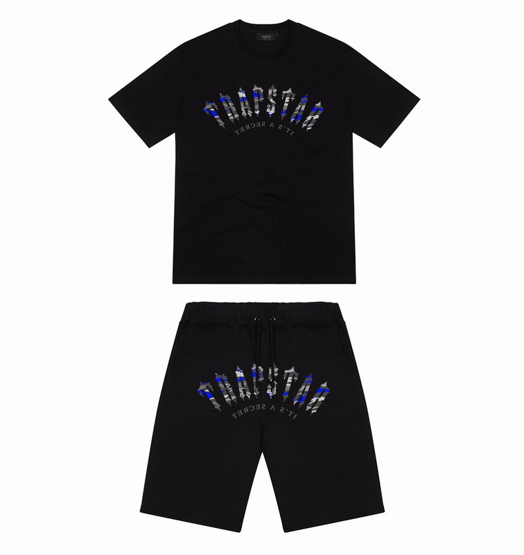 Trapstar Irongate Arch It's A Secret Shorts 黒 | TS-64897