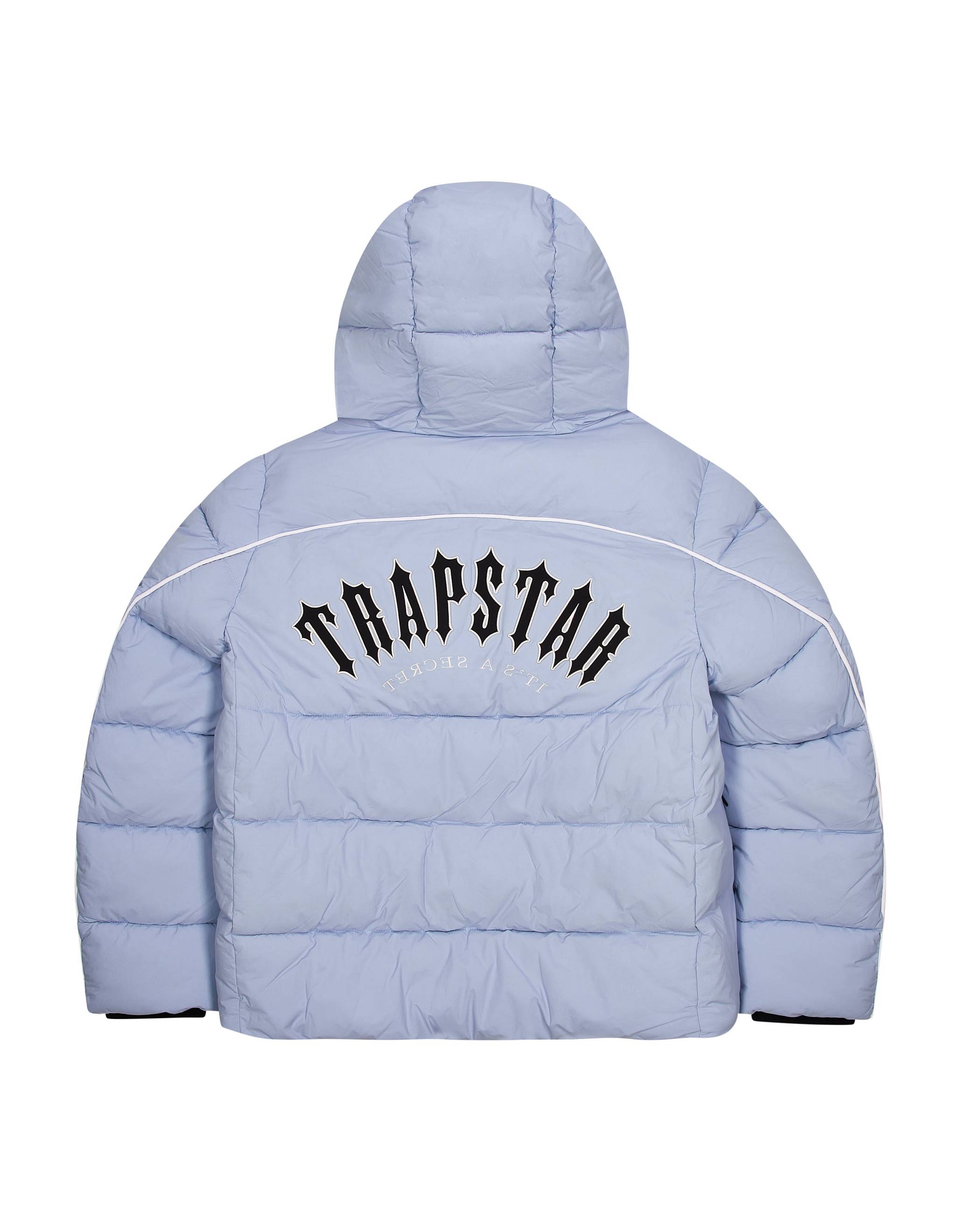 Trapstar Irongate Arch Pipping Puffer ライト青 | TS-65438
