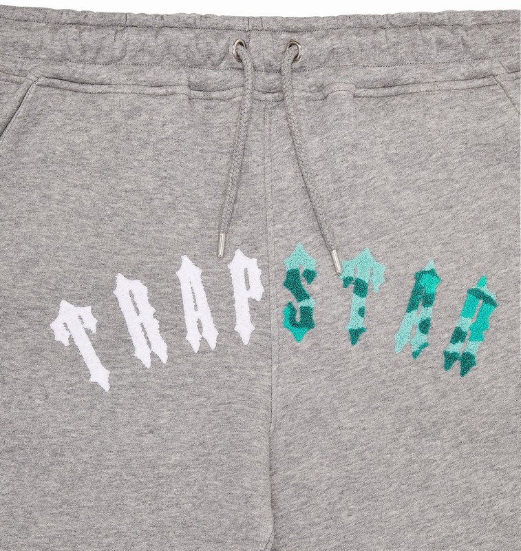 Trapstar Irongate Chenille Arch グレー 青 | TS-64882
