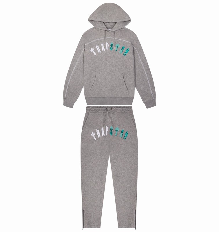 Trapstar Irongate Chenille Arch グレー 青 | TS-64882