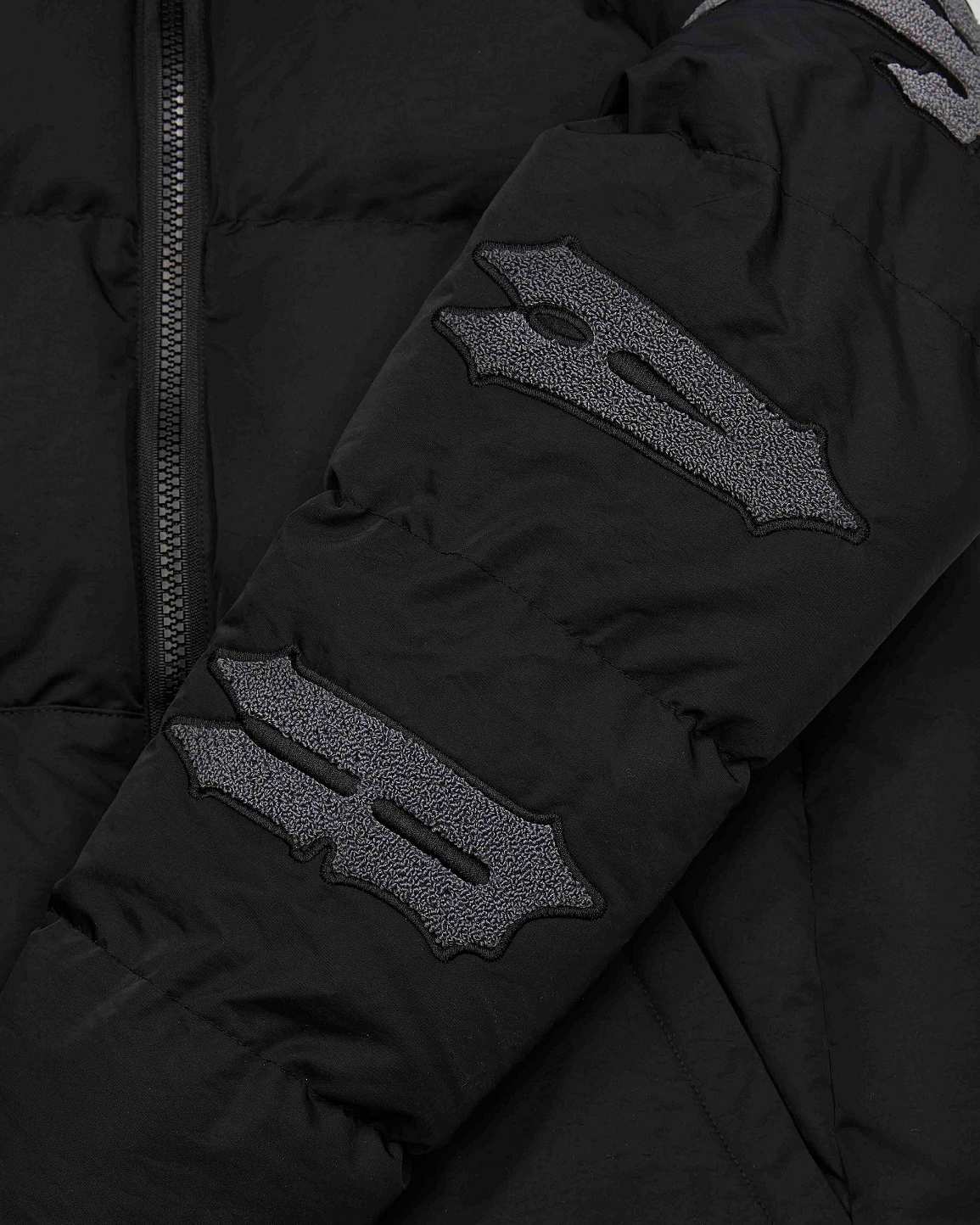 Trapstar Irongate Chenille Sleeve Puffer 黒 | TS-65430