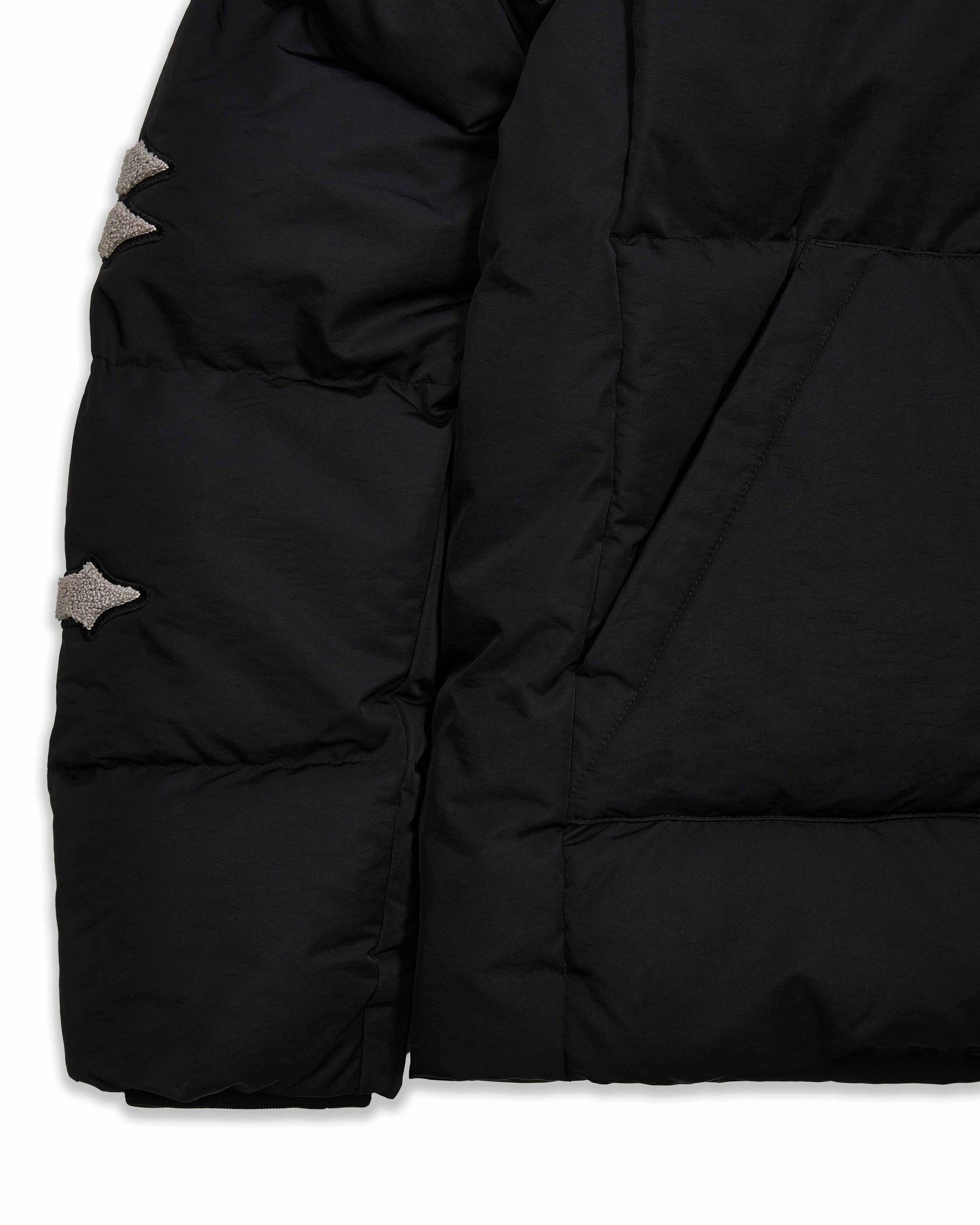 Trapstar Irongate Chenille Sleeve Puffer 黒 | TS-65430