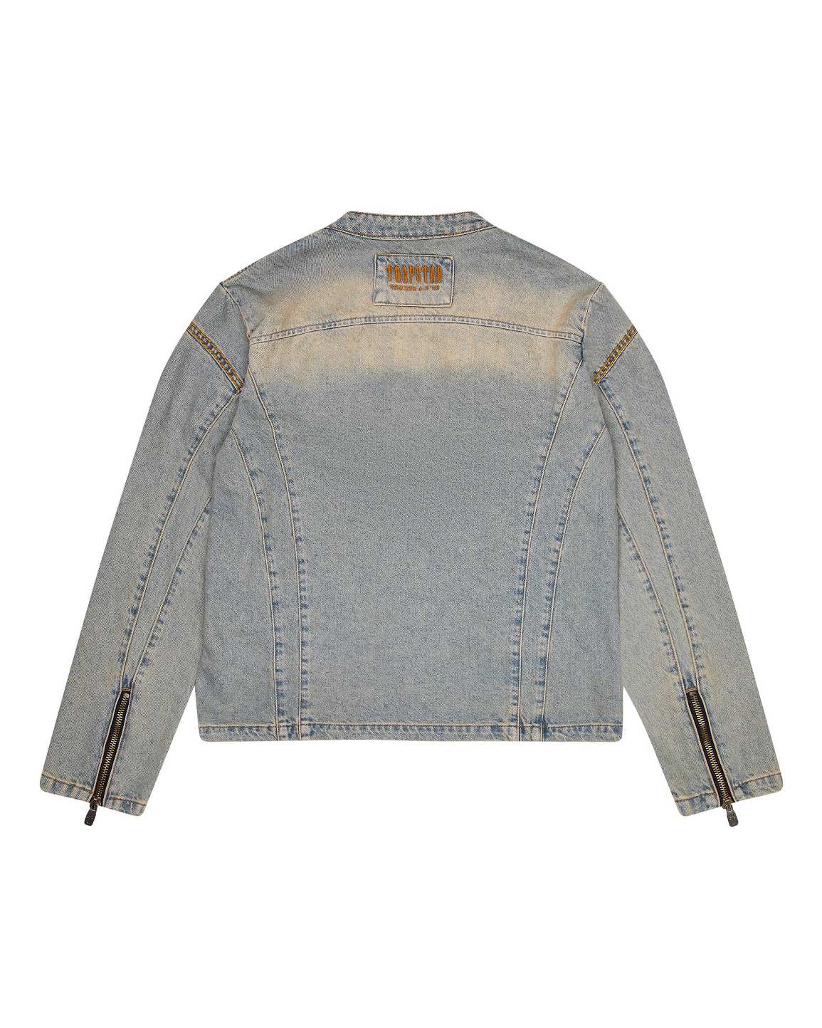 Trapstar Irongate Denim Motocross Jacket 青 | TS-65459