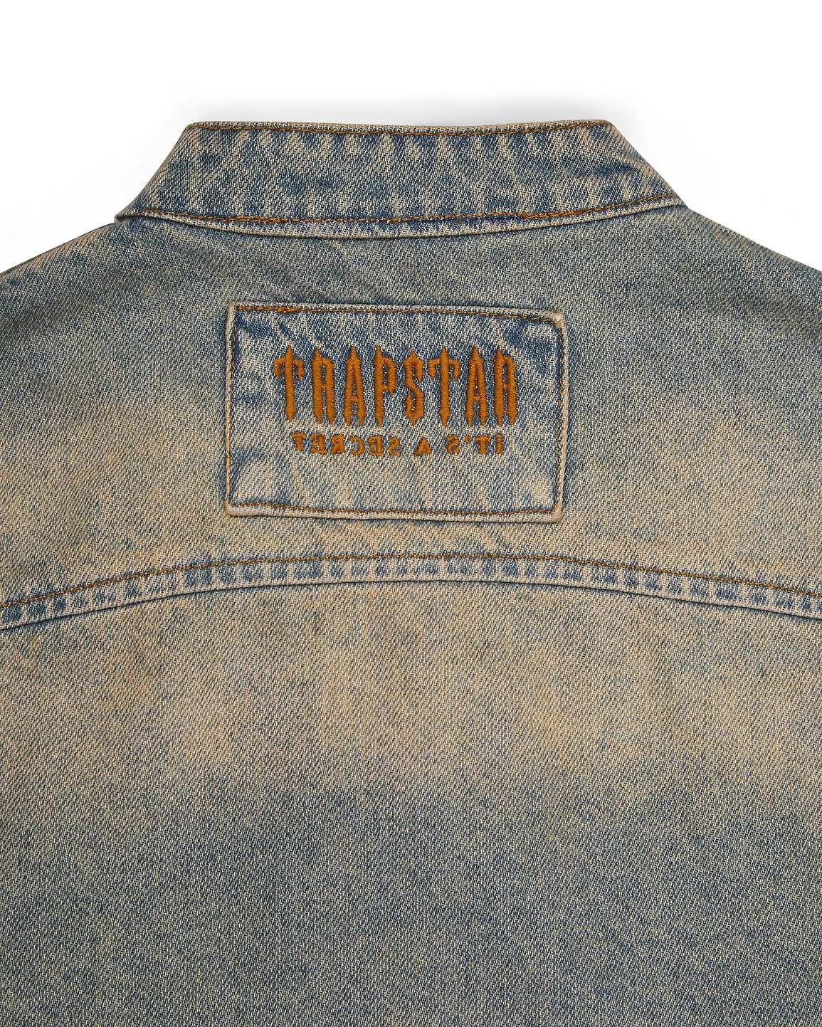 Trapstar Irongate Denim Motocross Jacket 青 | TS-65459
