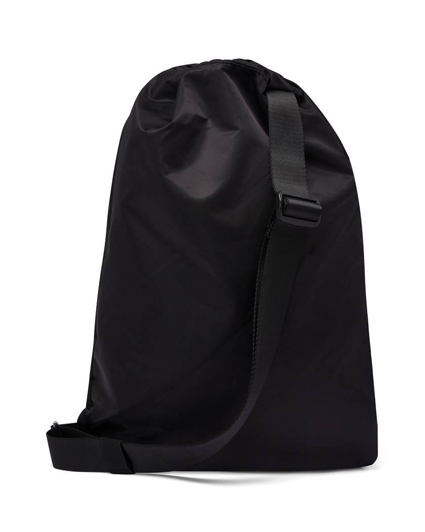 Trapstar Irongate Drawstring Bag 黒 白 | TS-65176