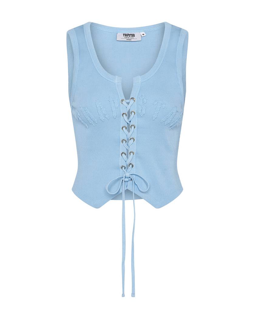 Trapstar Irongate Lace Up Vest 青 | TS-65118